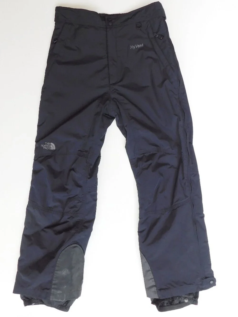 The NORTH FACE Mens Medium Black Hyvent Full Zip Ski Snowboard Pants